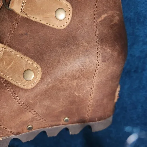 ✨ SOREL “Joan of Arctic Wedge” Waterproof Leather Boots – Women’s Size 7 (NWOT) - Picture 11 of 16